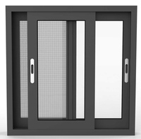 Clearview anodisé 2023 3 panneaux portes et fenêtres en aluminium verre fenêtres coulissantes de luxe pour la maison