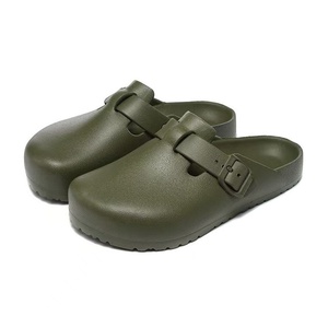 Mules et sabots plats d'extérieur pour femmes, style <span class=keywords><strong>Birkenstock</strong></span>, en cuir véritable et daim de vache, avec semelle intérieure en liège et semelle extérieure en EVA, à enfiler - Product Image 6