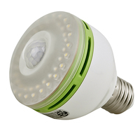 Doméstico E27 7W PIR Sensor de movimiento Led Bombilla de detección de cuerpo es adecuada para pasillos interiores radar Sensor de movimiento Bombilla Led