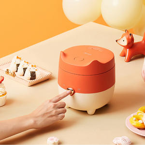 Mini cuiseur à riz Midea 3L, boîtier en plastique en forme de tambour, électrique multifonction, couleur orange, pour 1 à 3 personnes - Product Image 3