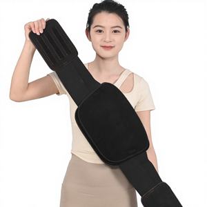 Vente directe usine – Ceinture de soutien lombaire médicale élastique et ajustable en polyester et cuir, respirante, de haute qualité - Product Image 6