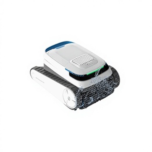 Robot Limpiafondos Automático TBPC20 para Piscinas, Inalámbrico, con Succión de Aguas Residuales, para Limpieza del Fondo de la Piscina, PP - Product Image 1