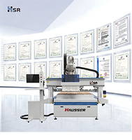 Máquina CNC Hausser de 9KW con Husillo ATC para Madera/MDF/Contrachapado, Alta Rigidez, Nesting, con Control Syntec y Motor