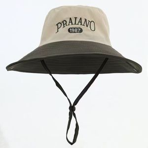 Praiano Bucket <b>Hat</b> Wide Brim Sun Protection Outdoor Hiking <b>Hat</b> Breathable Cotton Adult Spring <b>Summer</b> - Product Image 2