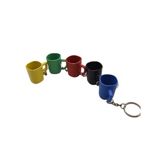 Wsnbwye <span class=keywords><strong>Mini</strong></span> cà phê lạnh Keychain cup DIY Anime 3D llaveros chaveiro kinh doanh thiết kế kim loại bong bóng trà ly Keychain - Product Image 1