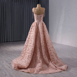 Robes de soirée sexy en tissu rouge de haute qualité 2024, robes de soirée vintage à sequins faits à la main Rsm241064 - Product Image 2