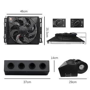 Aire Acondicionado Eléctrico Barato para Debajo del Tablero, Compresor de Aire de CC 12V 24V para RV, <span class=keywords><strong>Furgonetas</strong></span>, Coches Clásicos y Camionetas - Product Image 2