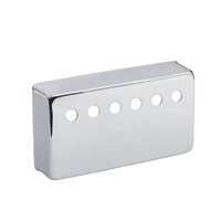Housse de micro humbucker professionnelle 50/52 mm en argent nickelé chromé pour pièces de guitare Gibson Les Paul, vente en gros, boîtier métallique