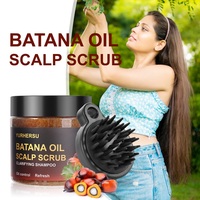 YURHERSU Batana nettoyage en profondeur soin du cuir chevelu gommage cheveux pellicules exfoliant purifiant cuir chevelu shampooing gommage