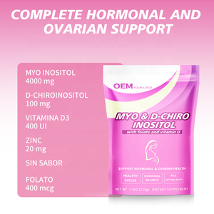 Inositol en Polvo de Alta Calidad para el Equilibrio Hormonal y el Apoyo Ovárico Saludable, Mezcla de Mio-Inositol y D-Chiro-Inositol en Polvo con Proporción 40:1 - Product Image 3