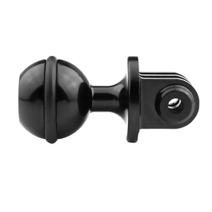 Adaptateur de tête sphérique en aluminium Feichao CNC 1 pouce, support étanche pour caméras d'action <span class=keywords><strong>GoPro</strong></span> Hero Mini, <span class=keywords><strong>poignée</strong></span> de trépied pour la natation et la <span class=keywords><strong>plongée</strong></span> - Product Image 4