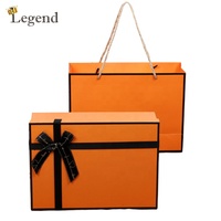 Caja de Almacenamiento de Papel Rígido con Impresión de Logotipo Personalizado, Embalaje de Papel para Ropa, Cajas de Regalo con Tapa y Base de Marca Personalizada con Cinta