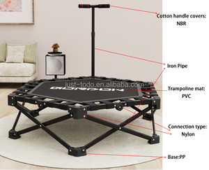 Todo cài đặt miễn phí có thể gập lại <span class=keywords><strong>Trampoline</strong></span> tập thể dục <span class=keywords><strong>Trampoline</strong></span> với xử lý thanh nhảy <span class=keywords><strong>Trampoline</strong></span> gói nhỏ vận chuyển hàng hóa tiết kiệm - Product Image 4