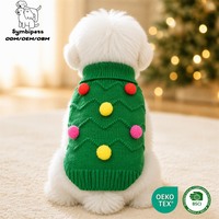Pulls de Noël et d'Halloween personnalisés pour petits animaux, motifs variés, vêtements chauds tricotés pour chiens et chats, vente en gros de fournitures pour animaux de compagnie
