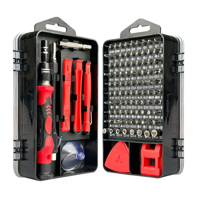 Mini 115 Piece DIY Repair Tool Kit with Hard Case for Android Phone Laptop&Computer Customizable