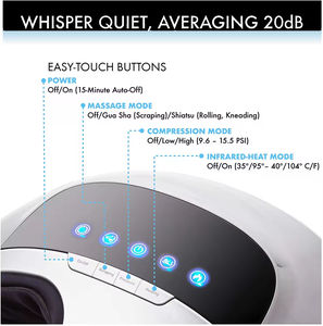 Masseur de pieds électrique Shiatsu avec compression d'air et chauffage pour la circulation - Product Image 4