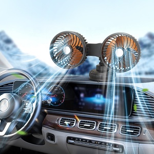 Accesorios Electrónicos para Automóviles USB, Ventilador Oscilante de 12V 24V para Camiones con Ventosa para Parabrisas y Tablero, Ventiladores de 5.5 Pulgadas para Automóviles - Product Image 3