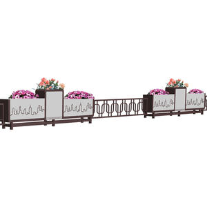 Weg Bloembak Vangrail Fabrikant Verhoogde Brug Bloemgroef Buiten Groene Plantenbak Tegenovergestelde Sex Reling - Product Image 2