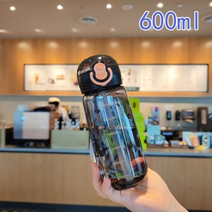 2026 BPA-Free Eco-Friendly <b>Plastic</b> Sports Fitness <b>Cup</b> Portable Transparent Outdoor Water Bottle Straw Students Summer Drinkware - Product Image 2
