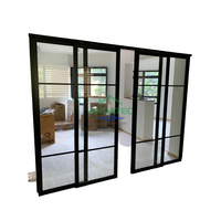 Ventanas Fijas de Acero Francesas Modernas con Aislamiento Térmico, Estándar AU para Uso Exterior, Superficie Acabada