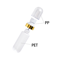 Vide Hydratant Lotion Eau Toner Parfum Conteneur 40ml 60ml 80ml Fine Brume En Plastique Vaporisateur avec Or Argent cou