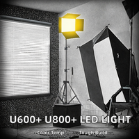 Lumière Vidéo LED Intelligente Professionnelle pour l'Audio, la Vidéo, la Photographie avec Éclairage de Studio pour TikTok et Accessoire d'Alimentation Intelligent pour Lampe