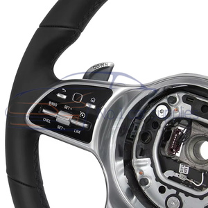 Volant en cuir bouton noir personnalisé en usine pour Mercedes Benz C GLC E S CLS <span class=keywords><strong>AMG</strong></span> Zc-801-p2-y - Product Image 4