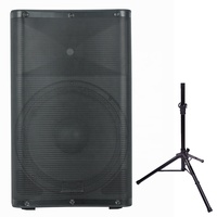 Enceinte Amplifiée Professionnelle Polyvalente 2000 Watts 15 Pouces, Système de Sonorisation PA avec BT DSP Mixeur Écho Guitare