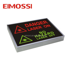 Caja de luz de advertencia iluminada, señal de radiación en rayos x - Product Image 1