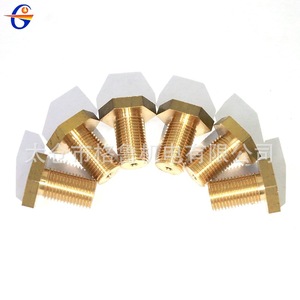 Conector de tubo de alimentación de alambre, enchufe de rosca externa de cobre GL-20190729 para robot de soldadura - Product Image 1