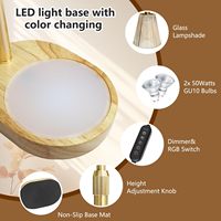 Lámpara calentadora de velas de metal de altura ajustable con temporizador de modo RGB Dimmer Nuevo diseño Cambio de LED de 8 colores