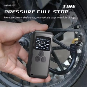 TANKE Mini pompe intelligente <span class=keywords><strong>pour</strong></span> vélo-<span class=keywords><strong>Compresseur</strong></span> d'air électrique portable <span class=keywords><strong>pour</strong></span> vélos de route/<span class=keywords><strong>VTT</strong></span> avec arrêt automatique et affichage PSI - Product Image 4