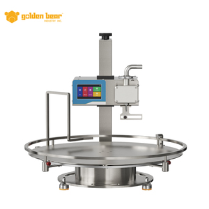 Stainless steel 304 filler Turntable honey <b>bottle</b> machine Touchscreen liquid filling Viscous liquid filler automatic - Product Image 2