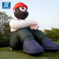 Figure de personnage de dessin animé gonflable géante personnalisée pour la publicité en extérieur, les événements, les parcs à thème et la décoration