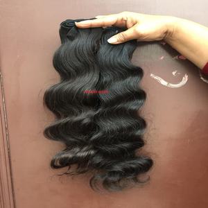 Raw Indian DIY Human Unprocessed Virgin Natural Soft for Genius Weft Bundle Loose Wave Style Afro/Curl Tape Cuticle Aligned DIY - Product Image 3
