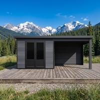 Caseta de Jardín Moderna Serie D de WPC, Robusta, con Vidrio Antibalas y Ventanas de Temperatura Constante, Exterior EASYGREEN