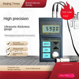Jauge d'épaisseur ultrasonique TIME TT100 pour tôles d'acier et tuyaux en acier plastique, prix usine Chine - Product Image 1