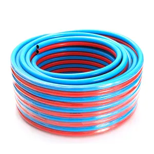 3/8英寸聚氯乙烯红蓝编织氧乙炔气双线橡胶焊接软管