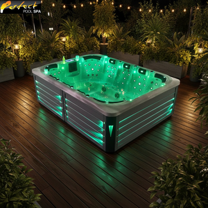 Vasca Idromassaggio <span class=keywords><strong>in</strong></span> Acrilico Economica per Esterni, <span class=keywords><strong>Jacuzzi</strong></span> per 12 Persone Plug and Play, Vasca Idromassaggio di Lusso Balboa - Product Image 1