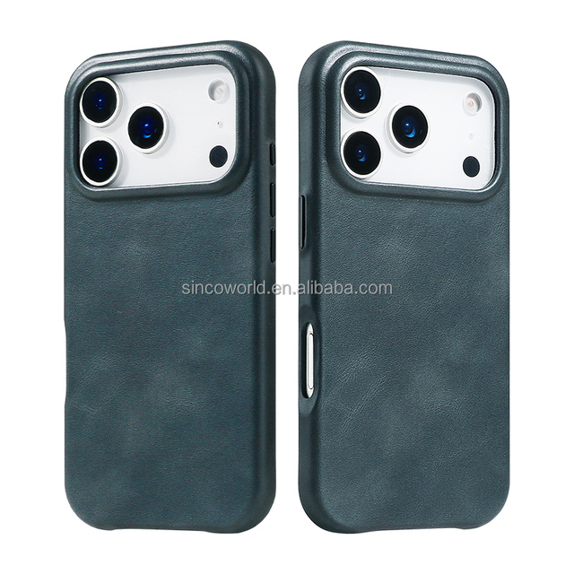 Factory Production Mobile Phone Accessories Genuine Leather Phone case for iphone 17 Phone case