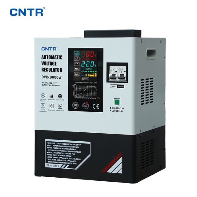 DVR 20000VA Wall-Mount Relay Type Voltage Stabilizer Single Phase Automatic Voltage Regulator AVR Household Voltage Stabilizer