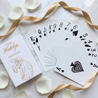 Cartes à jouer de mariage personnalisées de luxe, imprimées sur mesure, noms et date personnalisés, écologiques, marque Yvvei, jeu de poker, emballage personnalisé en papier
