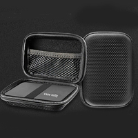 Pabrik Casing Hard Disk Karbon PU EVA untuk HDD Eksternal 2.5 Inch, Tas Penyimpanan Pengisi Daya Baterai
