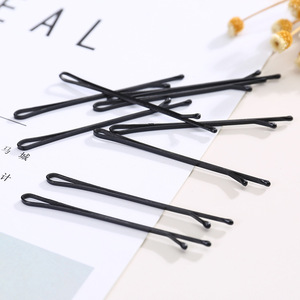 Black Bobby Pins 10Pcs Metal Hair Clips For Women Daily Use Wavy Updo Fixing Invisible Hair Accessories - Product Image 4