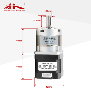 Motorreductor Planetario de Alta Velocidad Kaihong 42x42x40mm, Mini Reductor de Precisión de 42mm, Relación 5:1 10:1, Motor Paso <span class=keywords><strong>a</strong></span> Paso Híbrido <span class=keywords><strong>Nema</strong></span> <span class=keywords><strong>17</strong></span> - Product Image 2