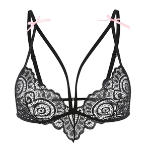 Set di <span class=keywords><strong>Lingerie</strong></span> Sexy Trasparente di Alta Qualità per Donne, Reggiseno e Slip Scintillanti per Nightclub - Product Image 5