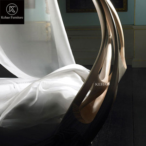 Cổ điển cao cấp đắt tiền nghệ thuật NỘI THẤT PHÒNG NGỦ thiết lập enignum tán giường bằng gỗ sang trọng ưa thích đắt tiền nhất giường - Product Image 2