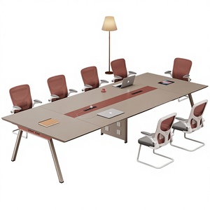 <span class=keywords><strong>Mesa</strong></span> de Conferencia para <span class=keywords><strong>Oficina</strong></span>, Larga, Minimalista, Moderna, con Juego de Sillas para Sala de Reuniones, Pequeña, para Recepción, Estilo Mostrador, de Bambú, Desmontable - Product Image 1