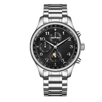 Montre mécanique automatique pour homme en acier inoxydable 316L personnalisée, résistante à l'eau jusqu'à 50 m, mouvement Seagull, verre minéral, aiguilles 42 mm