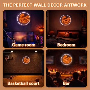 Muscle Arm Letreros Neon LED indoor hanging ambient light shop <b>sign</b> wall decoration light entrance indicator light luminous <b>sign</b> - Product Image 5